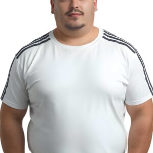 Camiseta Dry Fit com 3 Listras nos Ombros